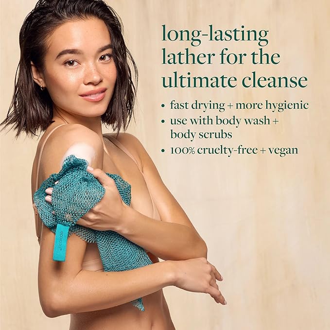 EcoTools Exfoliating Bath Net, Inspired By African Bath Net Sponge, Exfoliates - Image 2