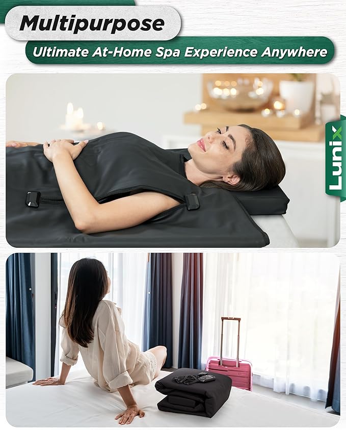 Lunix LX17 Infrared Sauna Blanket, Portable Sauna Bag - Image 5