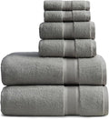 Springtree Home Luxury Bamboo Rayon Bath Towel Set 6 Piece Set | 35% Bamboo by SpringtreeHome