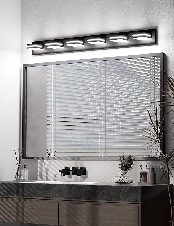 VOLISUN Modern Bathroom Vanity Light Fixtures, Matte Black LED Bathroom - Image 3