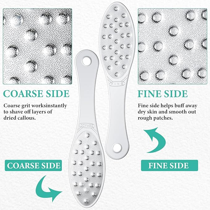 1 Pcs Stainless Steel Foot File Callus Remover Double Sided Metal Foot Rasp - Image 3