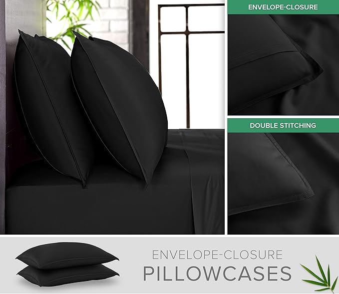 Pure Bamboo California King Sheets, Genuine 100% Organic Viscose Derived from - Image 3