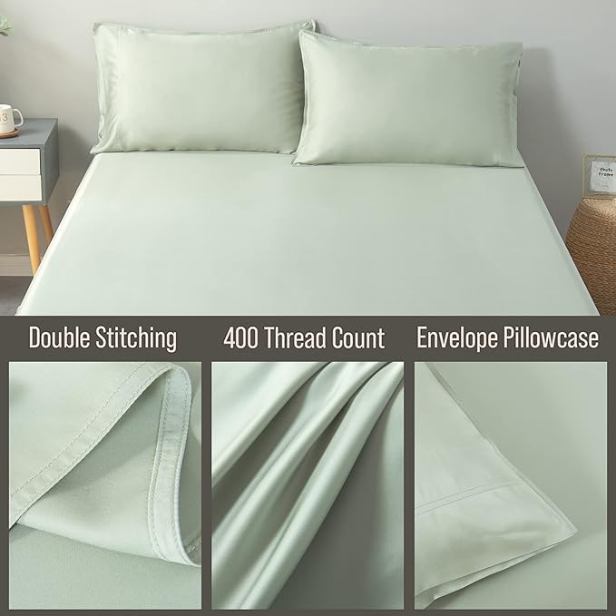 Bella Coterie | Luxury Bamboo Viscose Queen Size Pillowcase Set | 100% - Image 3