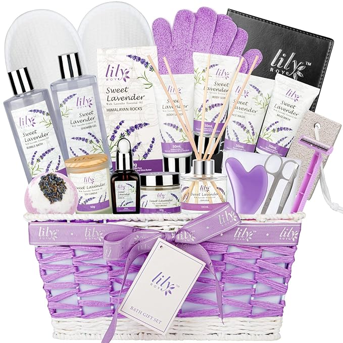 Mother's Day Gift Basket for Mom, Gifts for Women, Spa Gift Basket for Women by LILYROY
