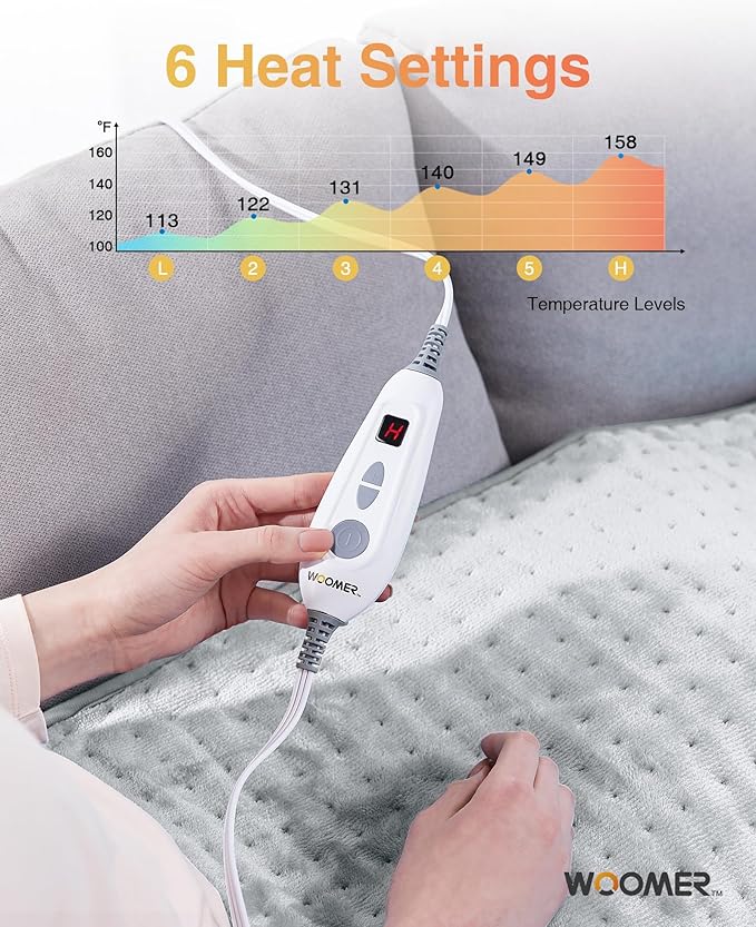 WOOMER Extra Large Heating Pad, Heat Pad - Image 2