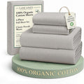 LANE LINEN Printed 100% Organic Cotton Bed Sheets Full Size, Fully Elasticized by LaneLinen