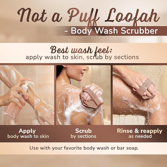 SILKLE Silicone Body Scrubber – Gentle Exfoliating Shower Scrubber - Image 5