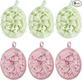 Boao 6 Pcs Bath Shower Pouf Sponge Mesh Pouf Shower Ball Exfoliating Body by Boao