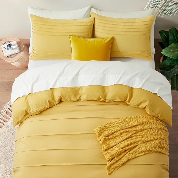 Oli Anderson Mist Yellow Duvet Cover Queen Size - Image 6