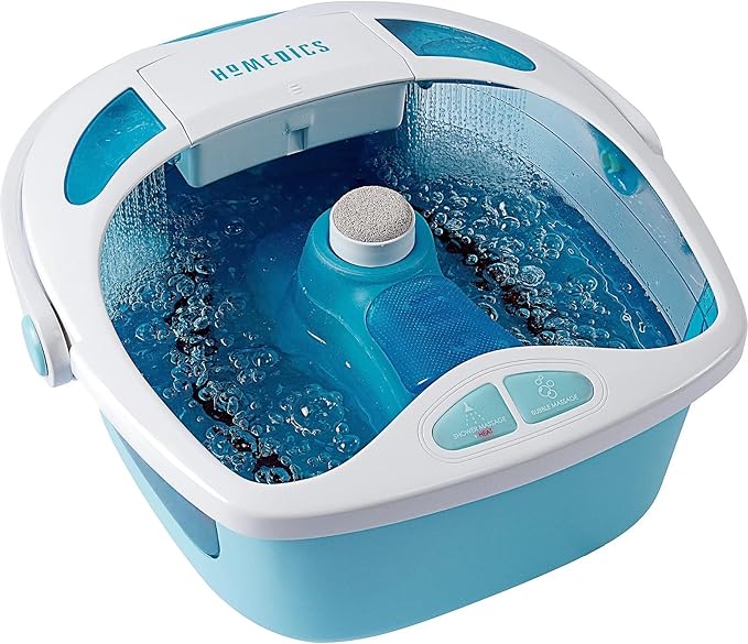 HoMedics Shower Bliss Foot Spa, Shower Massage Water Jets, Pedicure Center by Homedics