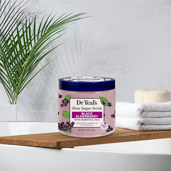 Dr Teal's Shea Sugar Body Scrub, 19 oz - Image 7