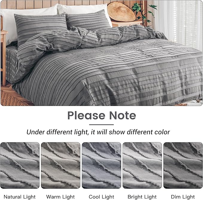 NEXHOME PRO Duvet Cover Queen, Soft and Lightweight 100% Washed Microfiber - Image 6