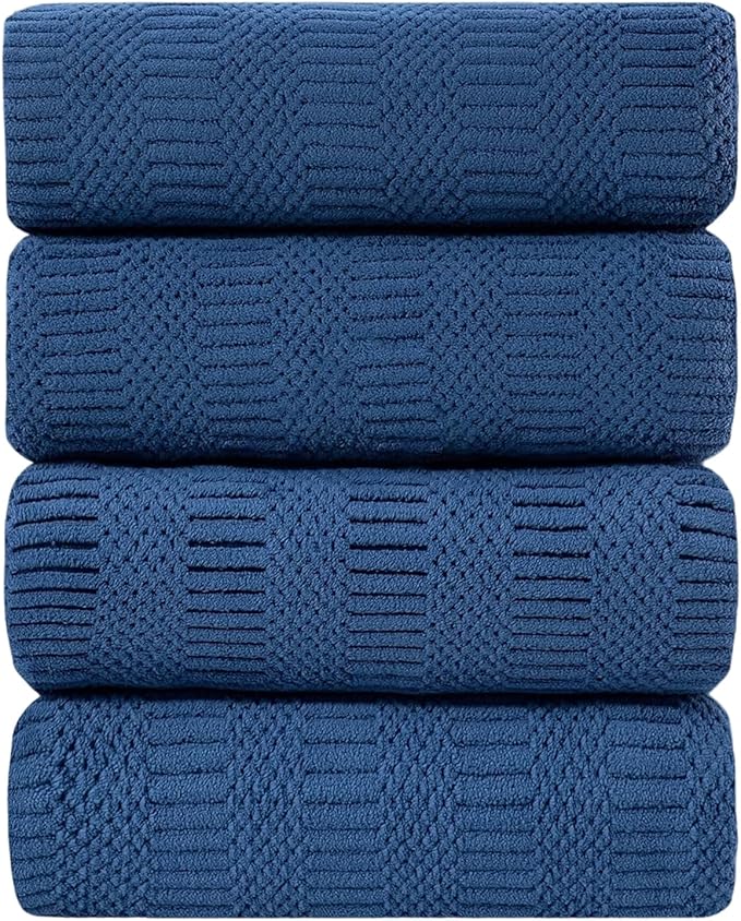Ycosy 4 Pack Extra Large Microfiber Bath Towels Set, 35x70 inches, Less Lint by Ycosy