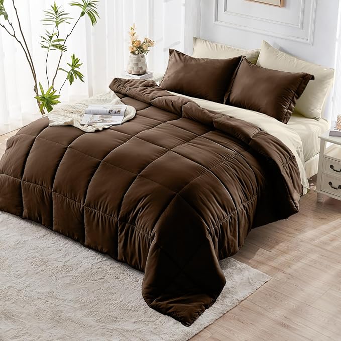 JOLLYVOGUE Queen Comforter Set, Ultra-Soft Bed in a Bag Queen Size 7 Pieces - Image 9