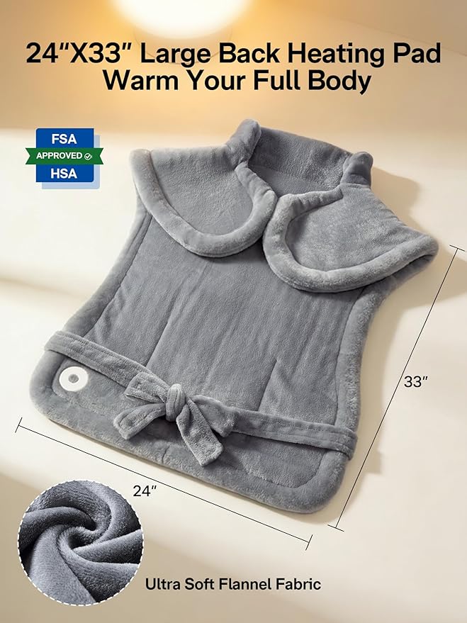 ALLJOY Heating Pad for Back Pain Relief, Mothers Day Gifts for Mom, Neck - Image 4