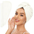 SimpleField 2 Pack Microfiber Hair Towel Wrap by SimpleField