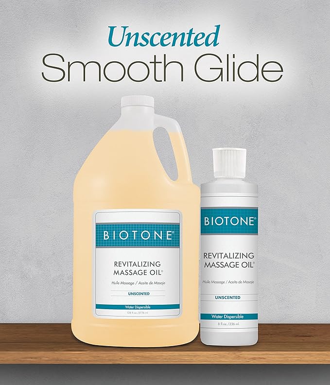 Biotone Revitalizing Massage Oil Unscented, 128 Ounces - Image 3