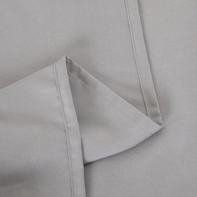 Twin Flat Sheet Only，66x96Inch Light Gray - Image 7