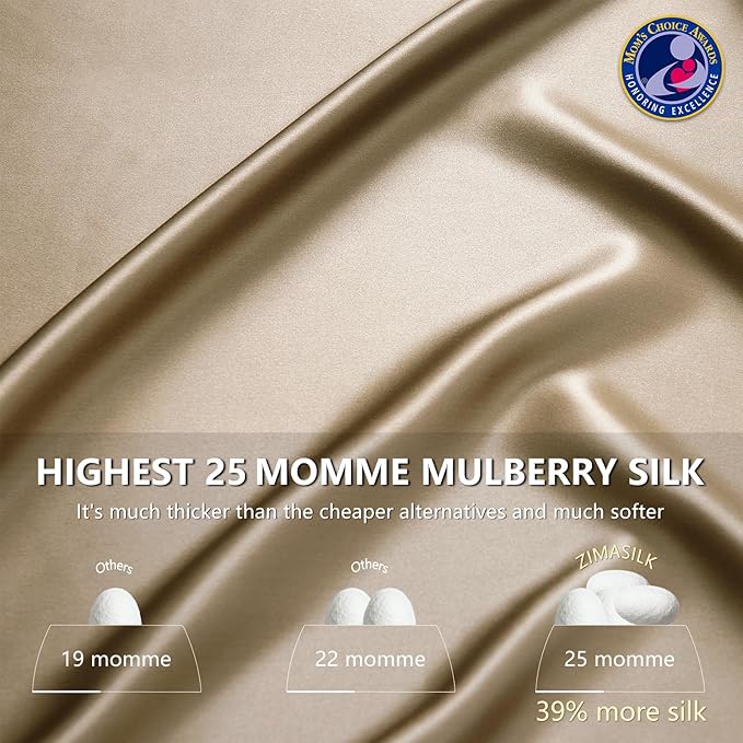 ZIMASILK 25 Momme 100% Pure Mulberry Silk Pillowcase - Image 3