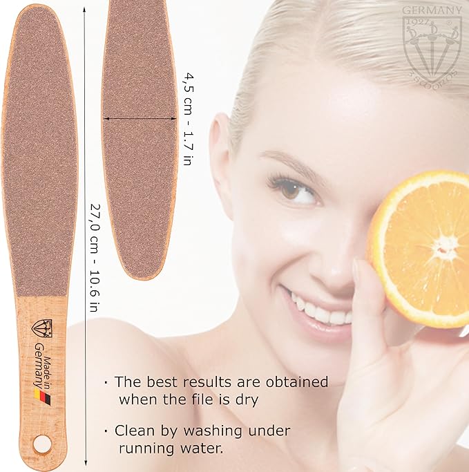 3 Swords Germany Brand Quality Foot File Made from German Beech Wood, Two-Sided - Image 4