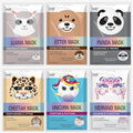 Epielle Character Face Mask Mystical Safari 6 Pack, Fun & Effective Korean Skin by Epielle