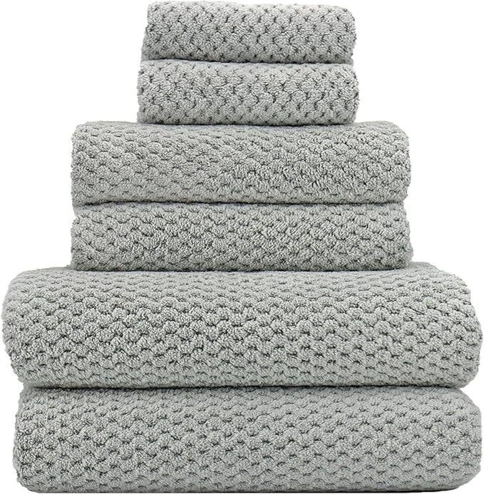 YTYC 29x59 Inch Extra Large Bath Towels Set of 6 Quick Dry Super Soft by YTYCTowels