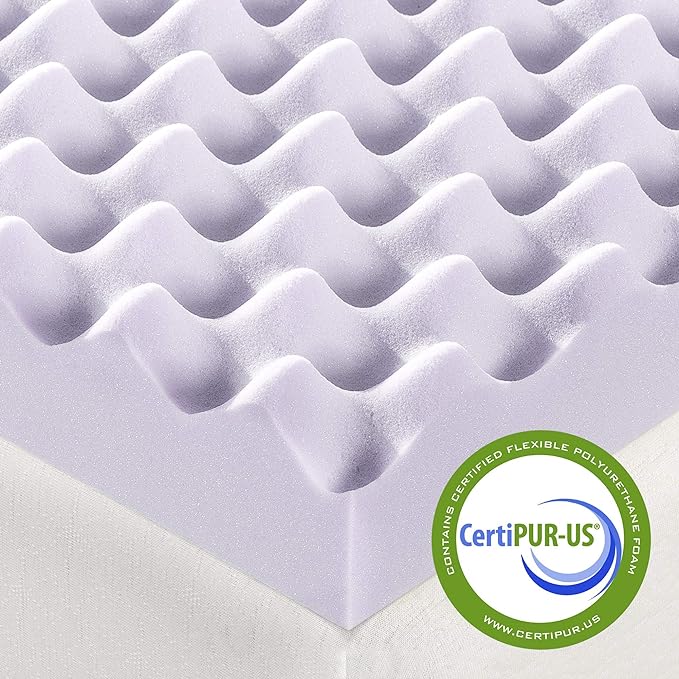 Best Price Mattress 3 Inch Egg Crate Memory Foam Mattress Topper - Image 6