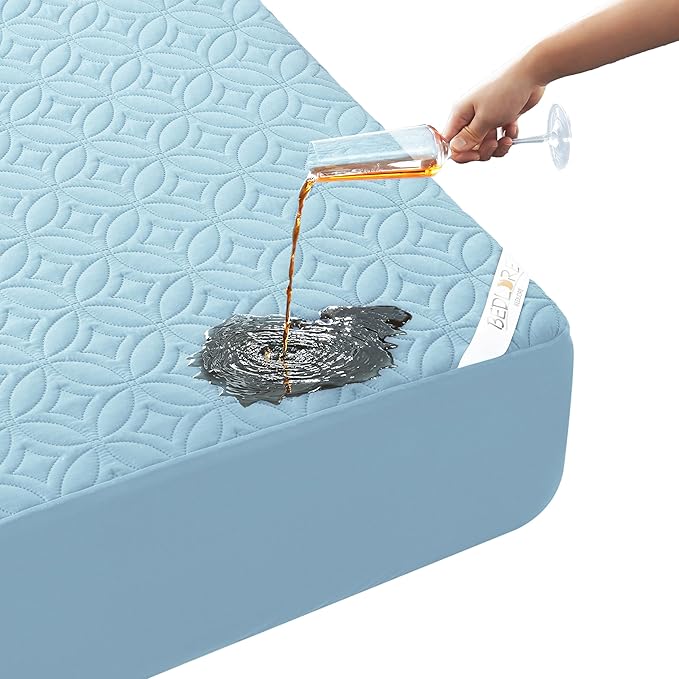 BEDLORE Waterproof Mattress Protector, Twin Size Mattress Pad by Bedlore