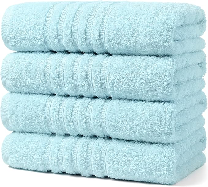 Aibaser Towels - Premium 100% Cotton Bath Towels Set, Lightweight and High by Aibaser
