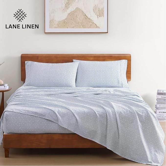 LANE LINEN 100% Organic Cotton Twin Sheets Set - Image 2