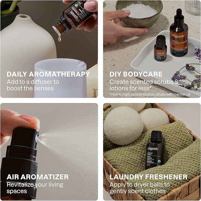 Cliganic Organic Aromatherapy Essential Oils Gift Set, 100% Pure - Image 8