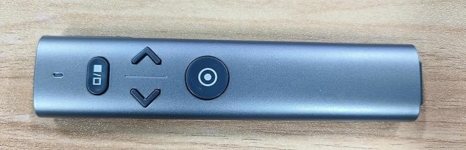 Wireless Presentation Clicker with Green Light Pointer, Clicker for Powerpoint Presentations with Volume Control, Rechargeable Long Range Presenter for Google Slide Keynote PC