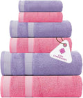 CASA COPENHAGEN Solitaire 6Pcs 100% Egyptian Cotton Large Designer Towels Gift by CASACOPENHAGEN