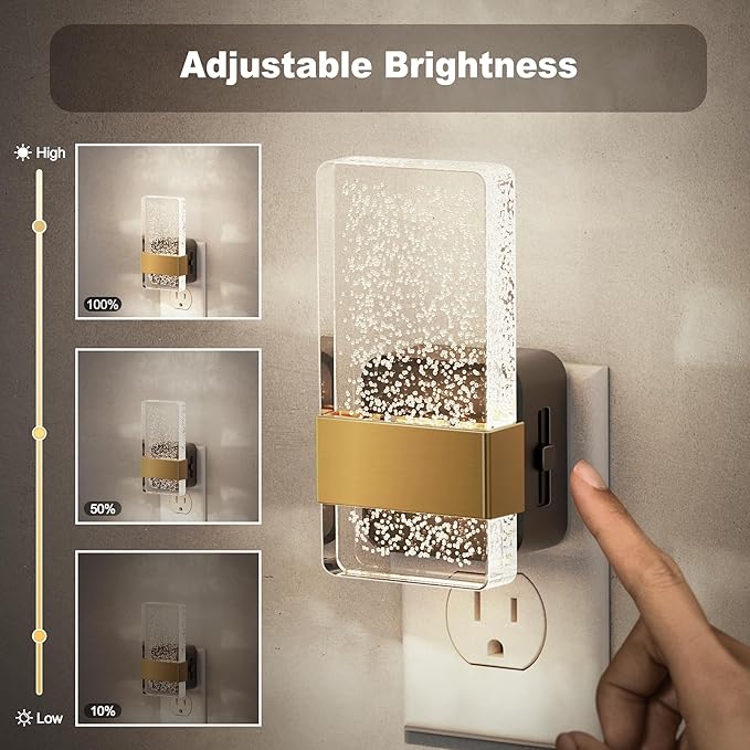JandCase Night Lights Plug into Wall, Dusk to Dawn Sensor, 5000K White LED - Image 2