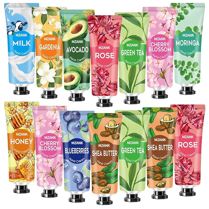 MZANK 14 Pack Hand Cream for Dry Cracked Hands, Mothers Day Gifts, Teacher by Unknown
