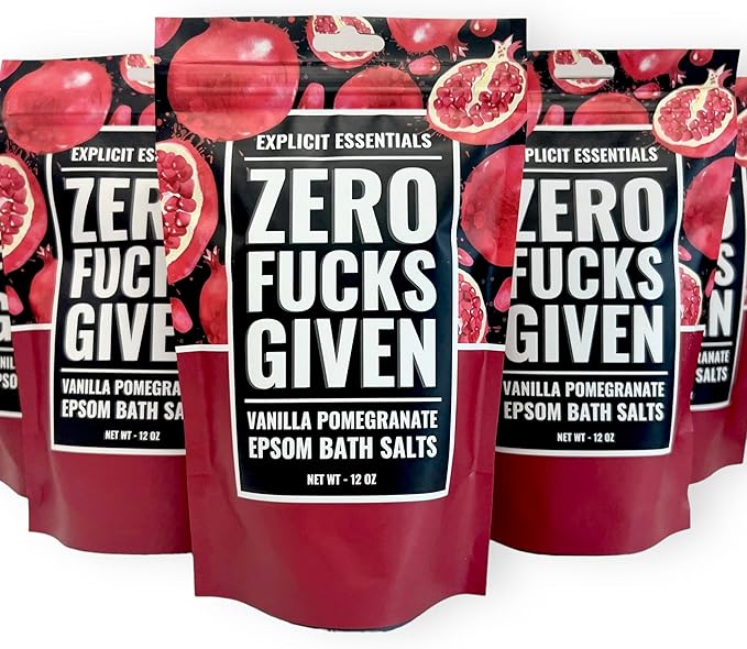 Explicit Essentials Vanilla Pomegranate Epsom Bath Salts, 12 oz - Image 6