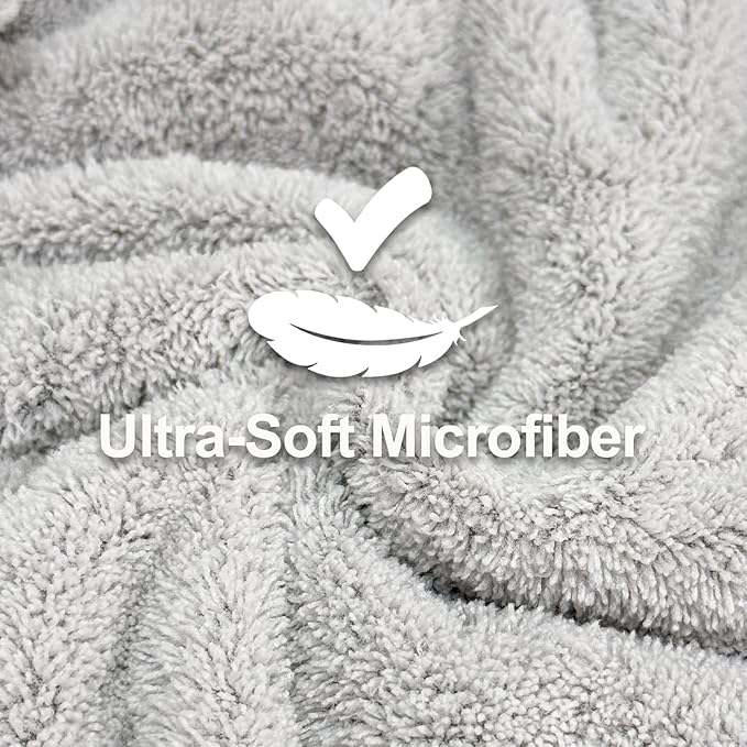Jseng 3Packs Microfiber Hair Towel - Image 2