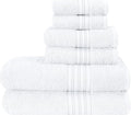 BOUTIQUO 6 Pack Cotton Towel Set, Contains 2 Bath Towels 28x55 inch, 2 Hand by BOUTIQUO