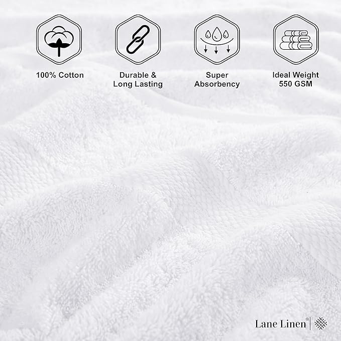 LANE LINEN Set of 4 Bath Towel - Image 6
