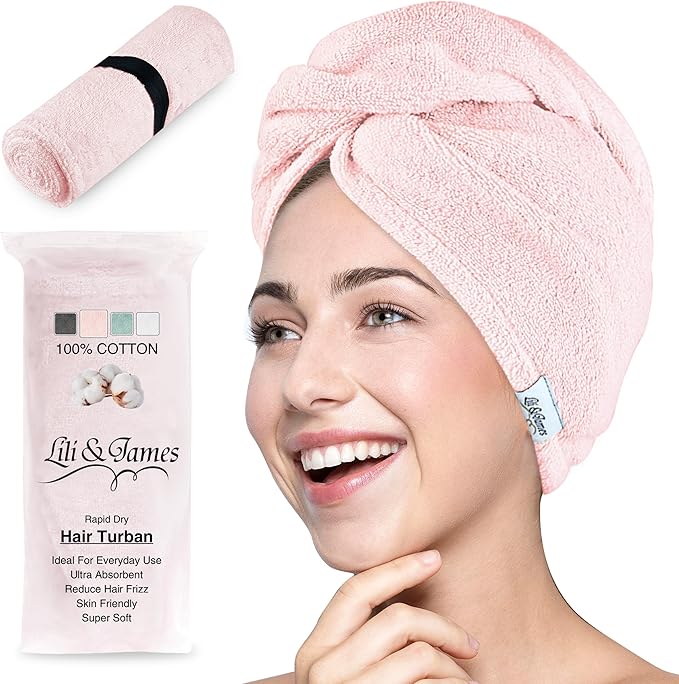 Lili&James 100% Cotton Hair Towel Wrap by LiliJames