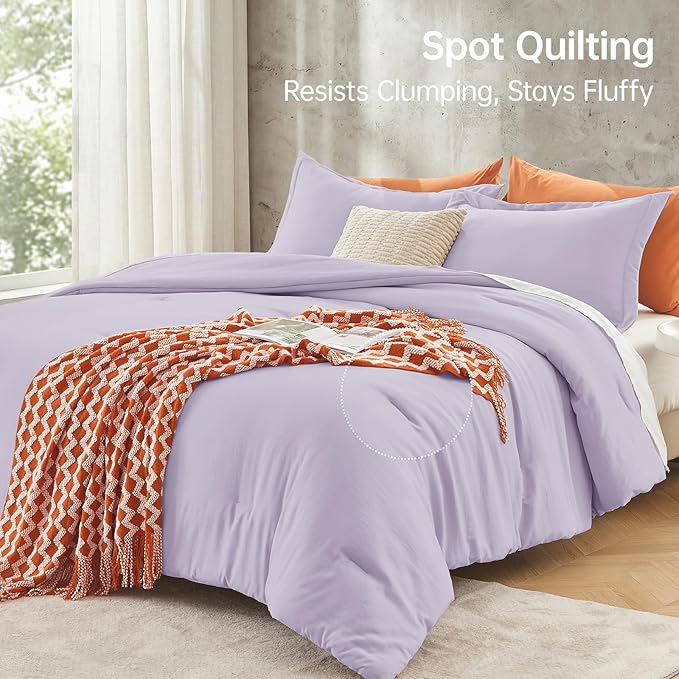 MUXHOMO Queen Comforter Set, All Season Ultra Soft Down Alternative Bedding - Image 5