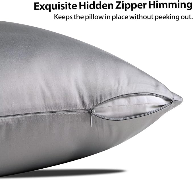 4 Pack Cooling Pillow Cases, Viscose Derived from Bamboo Pillow Protectors King - Image 3