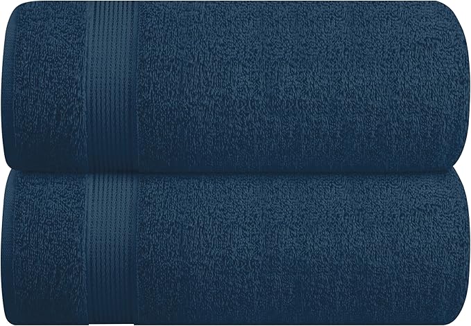 Belizzi Home Cotton 2 Pack Oversized Bath Sheet 35x70, Large Bath Sheet by Unknown