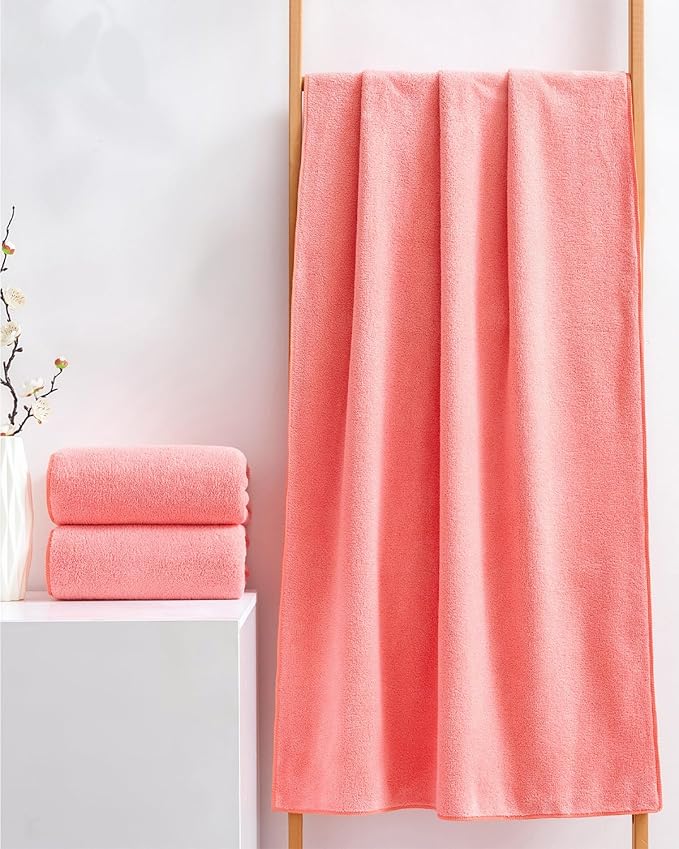 Lumimi Towel Set of 6 Very Soft Microfiber 3 Bath and 3 Hand Towels Quick Dry - Image 5