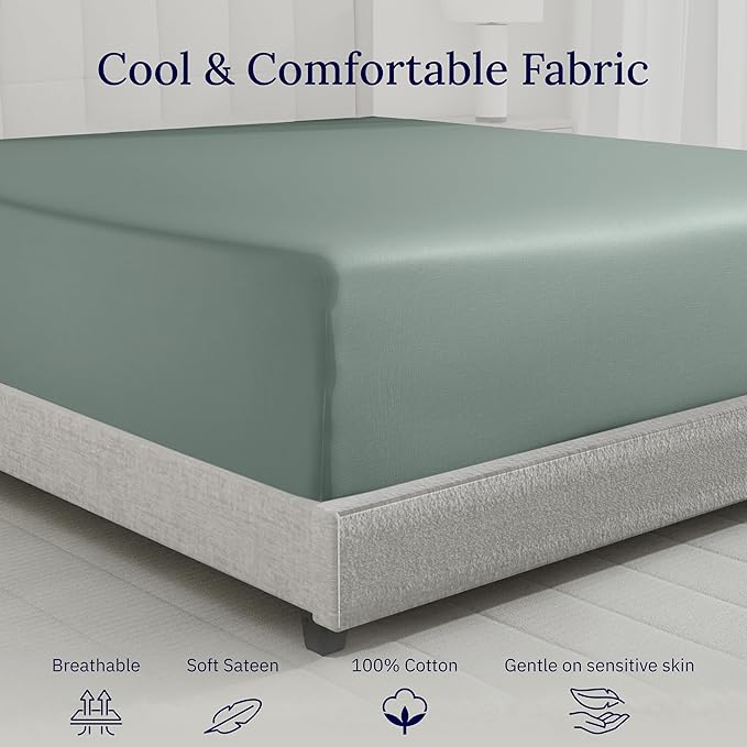 California Design Den King Fitted Sheet Only - Image 8