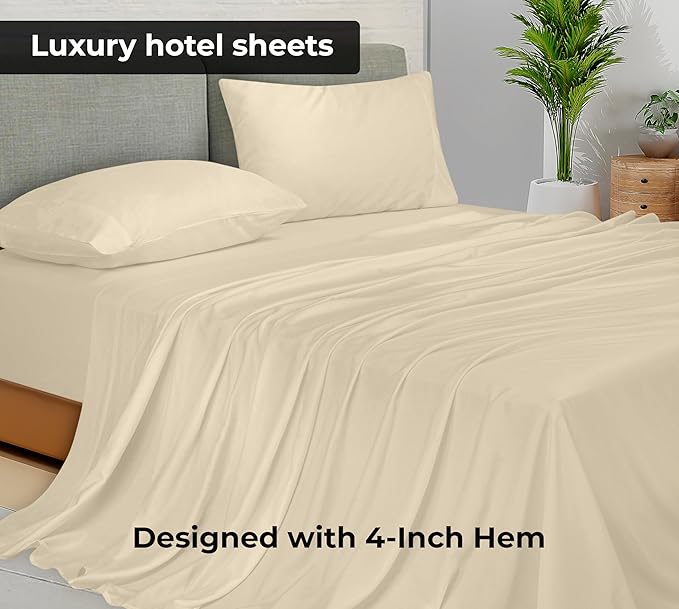 Royale Linens 2 Pack Bulk Flat Sheet Set - Image 3