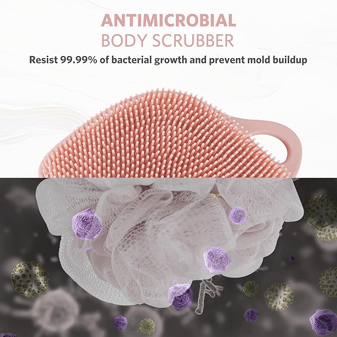 Sndyi Silicone Body Scrubber, Gentle Exfoliating Body Scrubber - Image 3