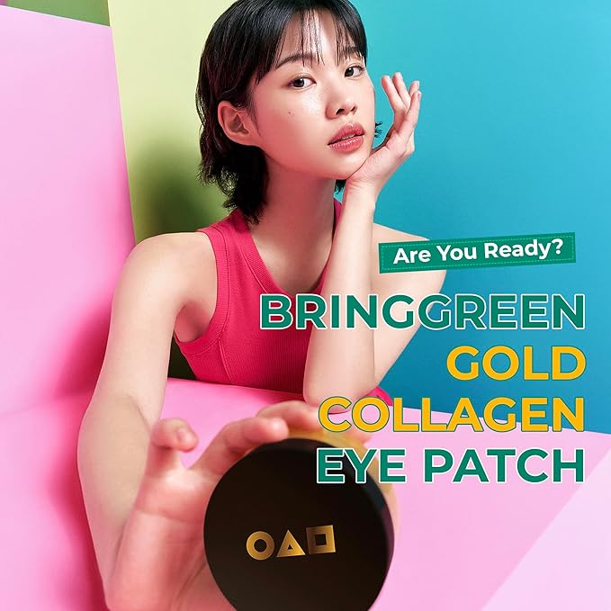 BRING GREEN Gold Collagen Eye Patches 60 Count, Hydrating Firming Under Eye Mask - Image 3