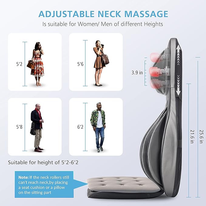COMFIER Back Massager for Pain Relief Deep Tissue, Shiatsu Neck and Back - Image 2