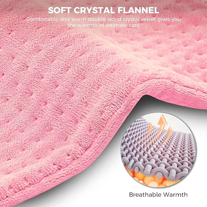 NOWWISH Heating Pad for Back Pain Relief & Period Cramps, 12x24 Inches Electric - Image 7